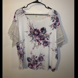 Maurice’s Lace Sleeve Blouse